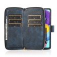 For Samsung A31 Zipper Purse Card Slot Wallet Flip Stand Case Cover