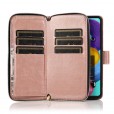 For Samsung Note10lite / A81 Zipper Purse Card Slot Wallet Flip Stand Case Cover