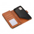 For Samsung A82 5G Zipper Card Slots Leather Rugged Strap Case 