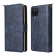 For Samsung S10lite / A91 Zipper Card Slots Leather Rugged Strap Case