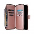 For Samsung S10lite / A91 Zipper Card Slots Leather Rugged Strap Case