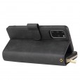 For Samsung Note 10 Zipper Purse Card Slot Wallet Flip Stand Case Cover