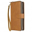 For Samsung NOTE 20 Zipper Purse Card Slot Wallet Flip Stand Case Cover
