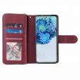 For Samsung NOTE 20 ULTRA Zipper Purse Card Slot Wallet Flip Stand Case Cover