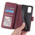 For Samsung S21FE Zipper Purse Card Slot Wallet Flip Stand Case Cover