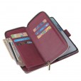 For Samsung S21plus Zipper Purse Card Slot Wallet Flip Stand Case Cover