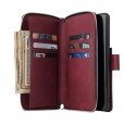 For Samsung S21ultra, 9 Card Slots Wallet Magnetic Leather Case 