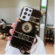Samsung Galaxy Note10 & Note10 5G Case,Diamond Bling Luxury Flower Roing Stand Shockproof Cover