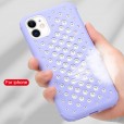 iPhone 11 6.1 inches 2019 Case ,Candy Colors Heat Dissipation Breathable Silicone Non-Slip Back Cover