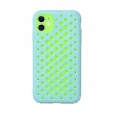 iPhone 12 (6.1 inches) 2020 Release Case ,Candy Colors Heat Dissipation Breathable Silicone Non-Slip Back Cover