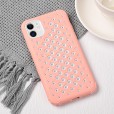 iPhone 12 (6.1 inches) 2020 Release Case ,Candy Colors Heat Dissipation Breathable Silicone Non-Slip Back Cover