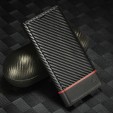 Carbon Fiber Shockproof Leather Wallet Flip Case Cover