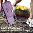 Zipper Coin Slot Kickstand with Crossbody Strap Smartphone Wallet Case