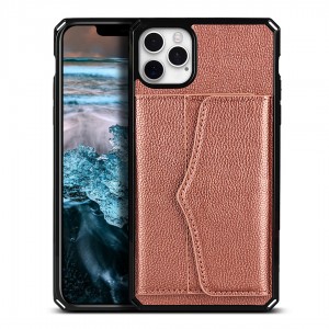 For iPhone 11 Pro Luxury Leather Card Slot Mirror Case Cover, For IPhone 11 Pro