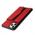 For iPhone 12 mini Luxury Leather Card Slot Mirror Case Cover