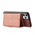 For iPhone 12 / 12 Pro Luxury Leather Card Slot Mirror Case Cover