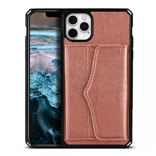For iPhone X / XS Luxury Leather Card Slot Mirror Case Cover