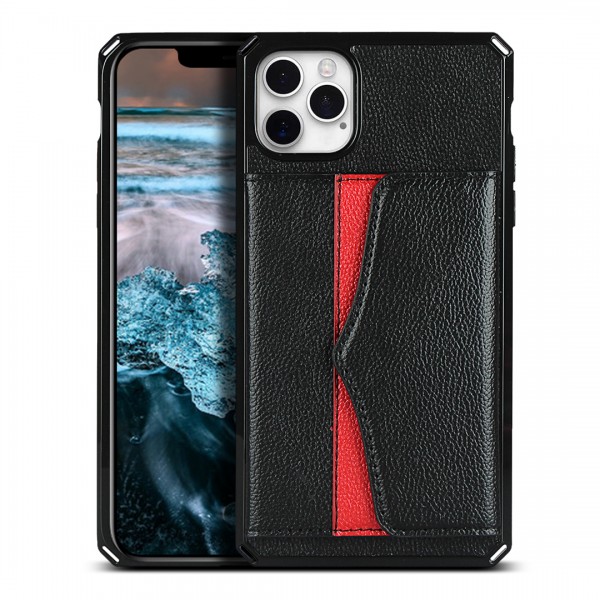 For iPhone XR Luxury Leather Card Slot Mirror Case Cover