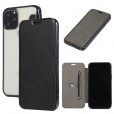 Luxury Leather Flip Holder Transparant Color Phone Case For iPhone Series