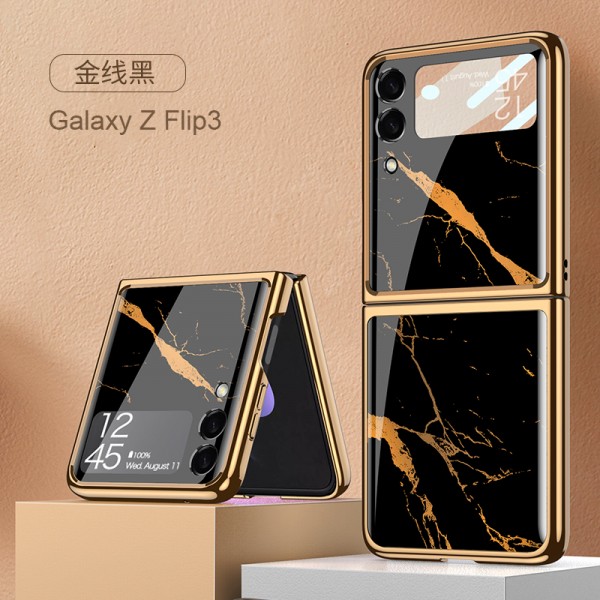 Glossy Glass Pattern Shockprood Plating Case Cover