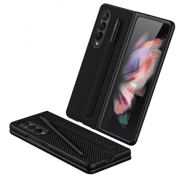 For Samsung Galaxy Z Fold3 5G Slim Luxury Business Leather Case Shockproof Cover