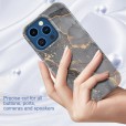 Shockproof Marble Print Soft Rubber Glitter Side Phone Case Cover For iPhone 13 Pro