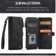 Magnetic Leather Wallet Zipper Case Stand Cover