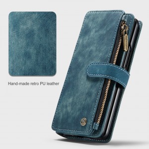 Magnetic Leather Wallet Zipper Case Stand Cover, For Samsung Galaxy S22 Ultra