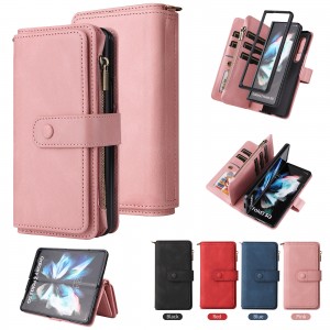 Heavy Duty Luxury Leather Flip Wallet Stand Card Case, For Samsung A73 5G