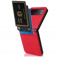 For Samsung Galaxy Z Flip 3 5G Luxury Hybrid Leather Card Slot Phone Case Cover