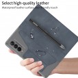 For Samsung Galaxy Z Fold3 5G Luxury Flip Leather Wallet Card Cover With S Pen Holder