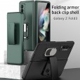 Slim Metal Shockproof Armor Belt Clip Kickstand Ring Stand Phone Case Cover