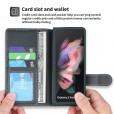 PU Leather Wallet Card Slot Magnetic Detachable 2-Style 360 Full Protection Phone Cover With Pen Slot