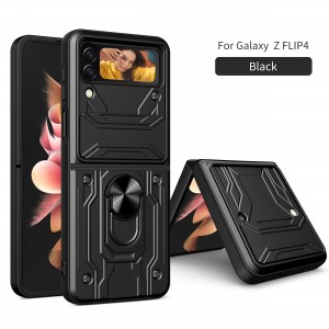 Magnetic Ring Stand Camera Case, For Samsung A22 5G