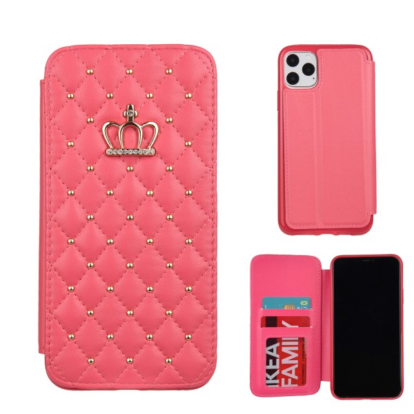 Luxury Crown Bling Wallet Case Leather Flip Cover for iPhone 11pro max
