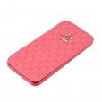 Diamond Nail Bling Crown Wallet Card Flip Leather Case For iPhone X 