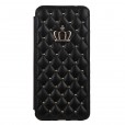 Crown Bling Leather Wallet Stand Case For Samsung note20 ultra