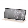 For Samsung S20 Crown Leather Phone Case Bling Card Wallet Cover
