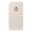 For Samsung S7 Crown Leather Diamond Stand Wallet Case Cover