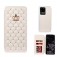 For Samsung S7 edge Crown Diamond Bling Wallet Flip Leather Cover Case