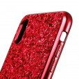 For iPhone X/XS Bling Glitter Shockproof Hard Back Case Cover