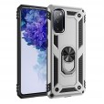 Samsung Galaxy A11 US Version Case, Car Magnetic Shockproof Rubber Armor Hybrid Rugged Hard PC Back Ring Kickstand Cover,without Screen Protector