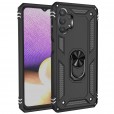 Samsung Galaxy A32 5G Case, Car Magnetic Shockproof Rubber Armor Hybrid Rugged Hard PC Back Ring Kickstand Cover,without Screen Protector