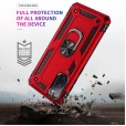Samsung Galaxy A50 Case, Car Magnetic Shockproof Rubber Armor Hybrid Rugged Hard PC Back Ring Kickstand Cover,without Screen Protector