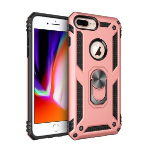 iPhone 6 Plus & iPhone 6S Plus (5.5 inches ) Case, Car Magnetic Shockproof Rubber Armor Hybrid Rugged Hard PC Back Ring Kickstand Cover,without Screen Protector, For IPhone 6 Plus/IPhone 6S Plus