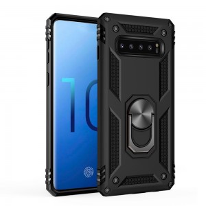 Samsung Galaxy S10 5G Case, Car Magnetic Shockproof Rubber Armor Hybrid Rugged Hard PC Back Ring Kickstand Cover,without Screen Protector, For Samsung S10 5G