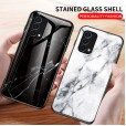 Marble Pattern Tempered Glass Slim Back Smartphone Case 