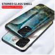 Marble Pattern Tempered Glass Slim Back Smartphone Case 