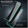 Samsung Galaxy S20 Plus 6.7 Inch Case,Magnetic Adsorption Aluminum Bumper Back Tempered Glass With Built-in Screen Protector Full Body Protection