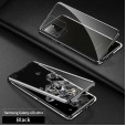 Samsung Galaxy S20 Ultra 6.9 Inch Case,Magnetic Adsorption Aluminum Bumper Back Tempered Glass With Built-in Screen Protector Full Body Protection